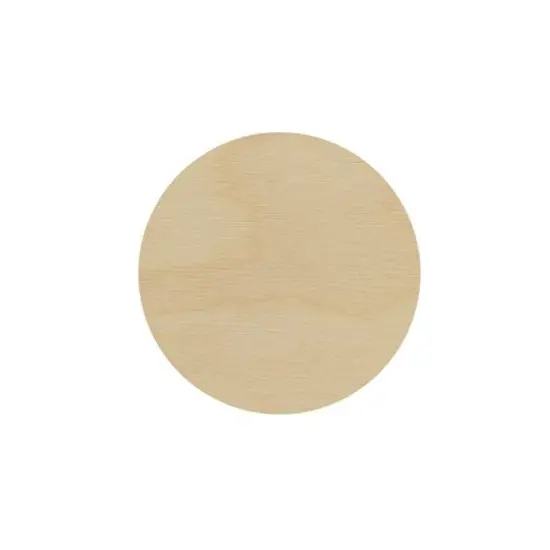 Essentials by Leisure Arts 24 Pack 3" x 3" Circle Flat Wood Shape {3}
