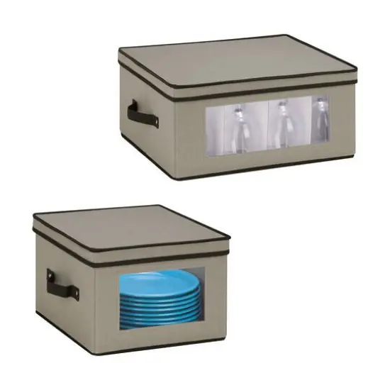 Honey Can Do Gray Window Storage Boxes, 2ct. {1}