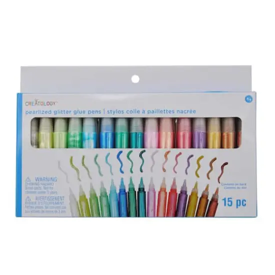 Pearlized Glitter Glue Pen Set by Creatology&trade; {3}