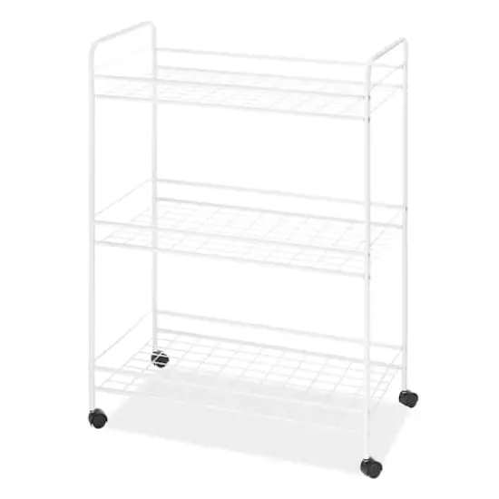 Whitmor White 3 Tier Cart {1}