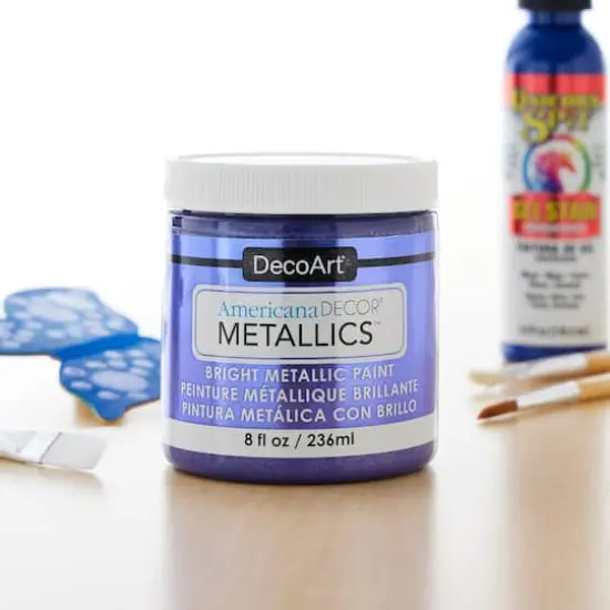 Americana Decor&reg; Metallics&trade; Paint Sapphire {3}