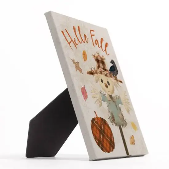 Hello Fall Scarecrow Tabletop Canvas {3}