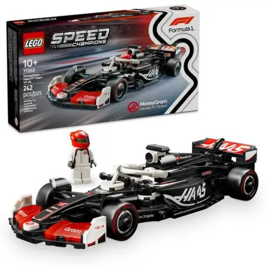 LEGO&reg; Speed Champions MoneyGram Haas F1&reg; Team VF-24 Race Car Toy Vehicle 77250 {1}
