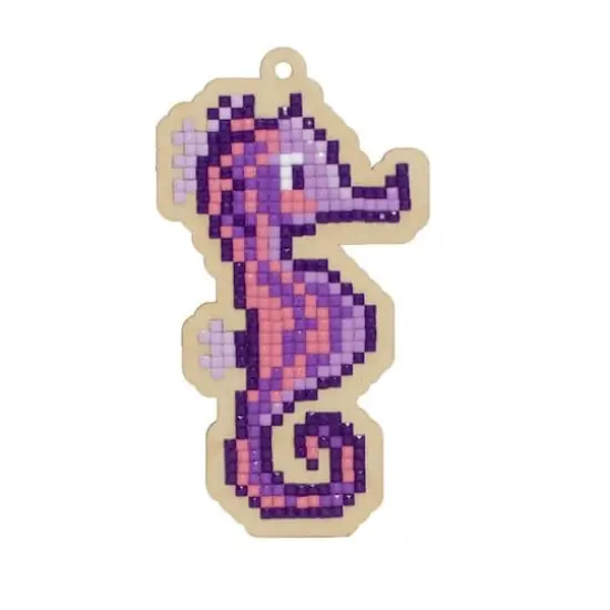 Wizardi Diamond Painting Ornament Kit Sea Horse {1}
