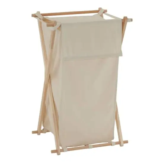 Household Essentials X-Frame Laundry Hamper Natural {9}