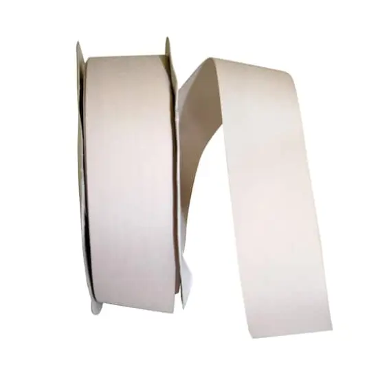 The Ribbon Roll 1.5" x 50yd. Soliterra Taffeta Solid Ribbon Oatmeal {1}