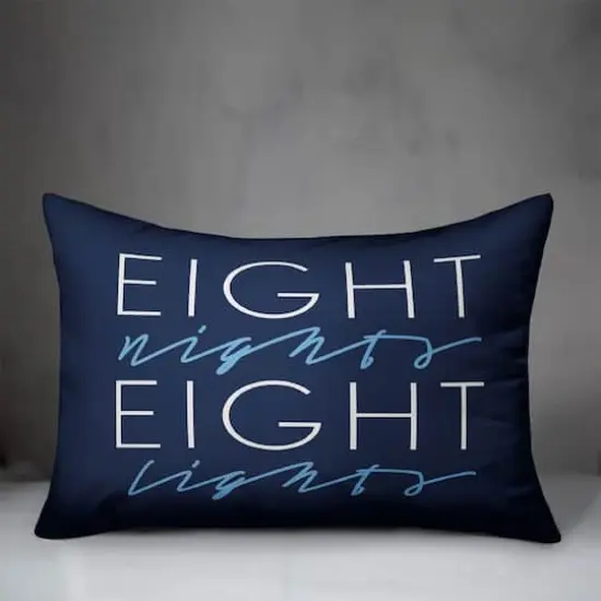 Eight Nights Eight Lights 14x20 Spun Poly Pillow {3}