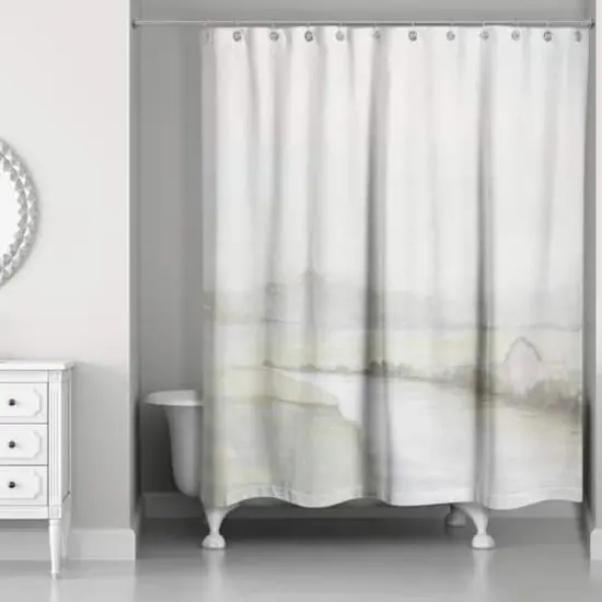 Foggy Calm Landscape 71" x 74" Shower Curtain {3}
