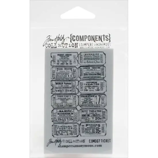 Stampers Anonymous Tim Holtz&reg; Ticket Cling Stamp {1}