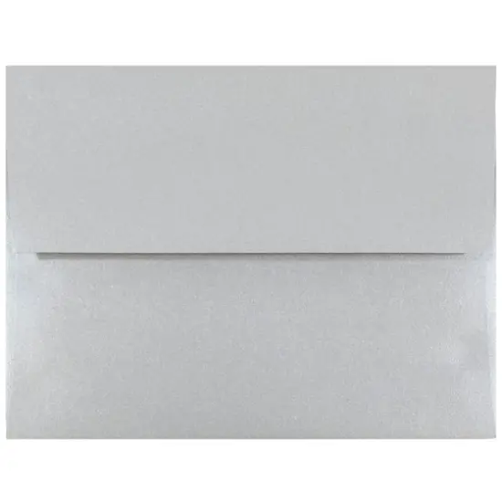 JAM Paper 4.375" x 5.75" Metallic Invitation Envelopes, 25ct. Silver Stardream {1}