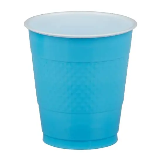 JAM Paper 12oz.Plastic Party Cups, 20ct. Sea Blue {3}
