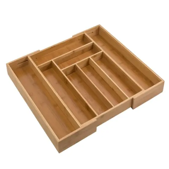 Honey Can Do Expandable Large Silverware Bamboo Drawer Organizer {3}