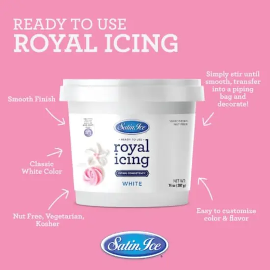 Satin Ice&reg; White Royal Icing, 14oz. {5}