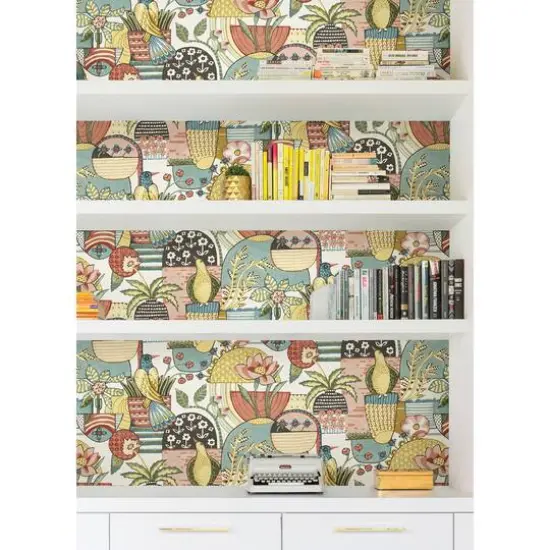 Caroline et Bettina Spice Avriel Peel & Stick Wallpaper {4}