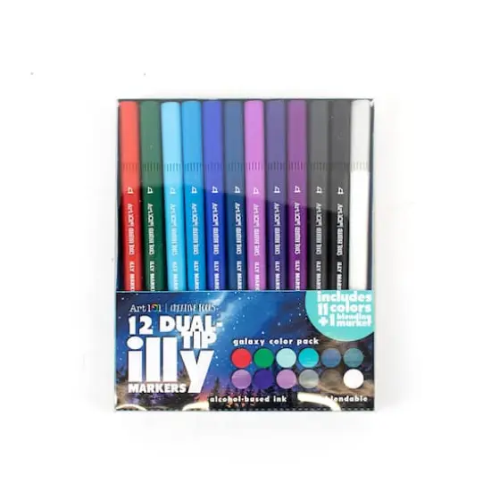 Art 101 Dual-Tip Illy Markers, 3 Packs of 12 {4}