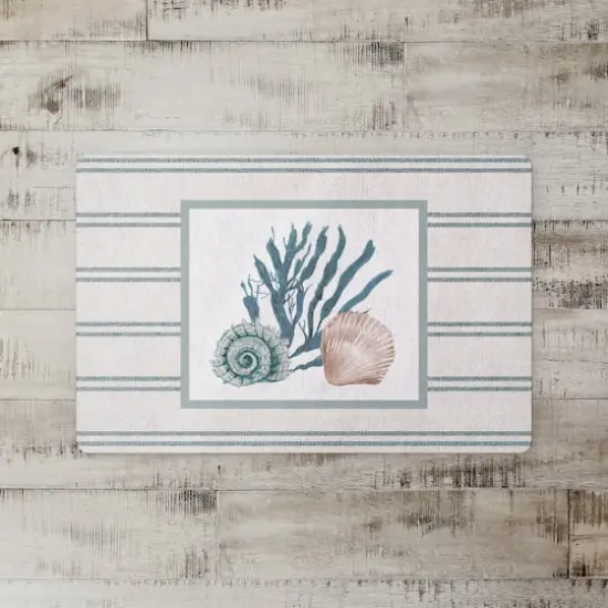 Snail and Olive Shell 18" x 27" Floor Mat {3}