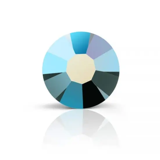 Preciosa MAXIMA SS20 Aurora Borealis Flatback Czech Crystals, 144ct. Jet AB {1}