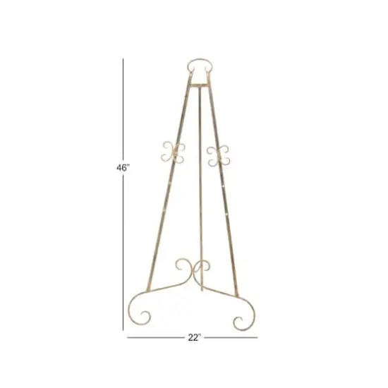 46'' Traditional Iron Easel Gold {6}