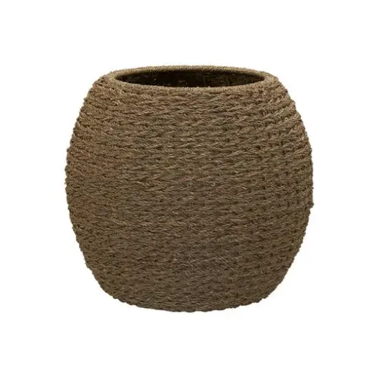 Household Essentials 19" Woven Natural Seagrass Storage End Table {9}