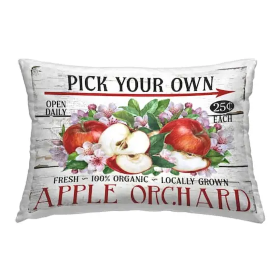 Stupell Industries Pick Your Own Apples Decorative Printed Throw Pillow {1}