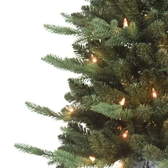 3ft. Pre-LIt Artificial Christmas Tree in Planter, Clear Lights {3}