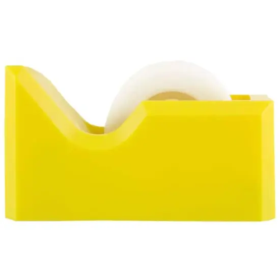 JAM Paper Colorful Desk Tape Dispensers Yellow {5}