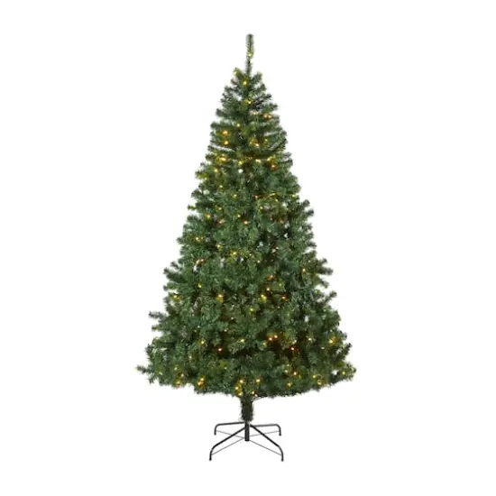 8ft. Pre-Lit Northern Tip Artificial Christmas Tree, Clear LED Lights {1}