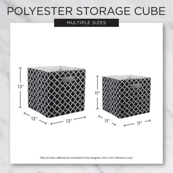 DII&reg; 13" Polyester Solid Storage Cube Honey Gold {7}