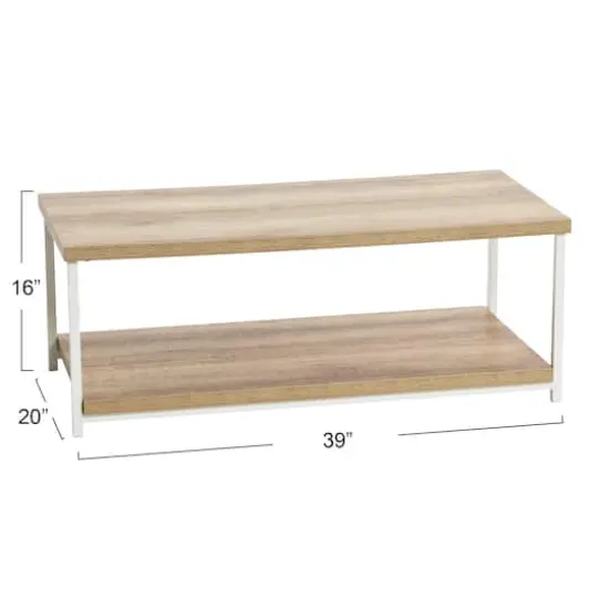 Household Essentials 39" Jamestown Coffee Table Coastal Oak {5}