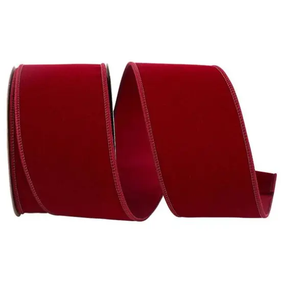 JAM Paper 2.5" x 10yd. Velvet & Satin Wired Ribbon {1}