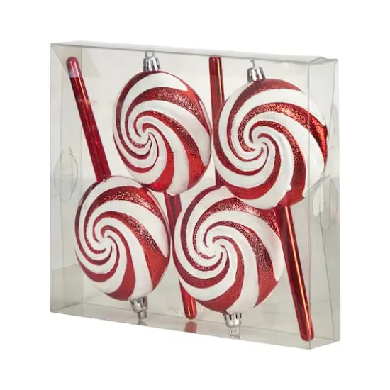 4ct. 7" Shatterproof Christmas Candy Cane Deluxe Ornaments {6}