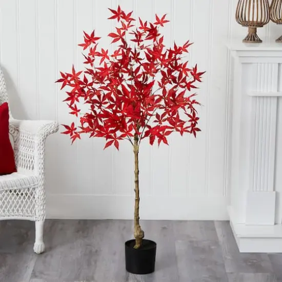 4ft. Autumn Maple Artificial Fall Tree {4}