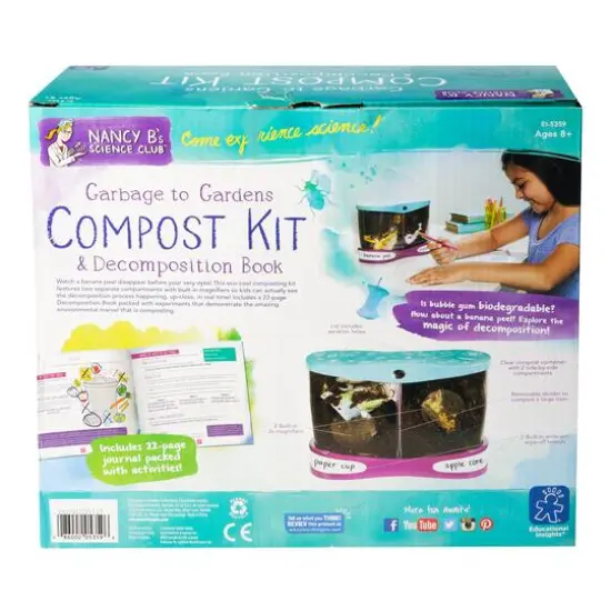 Educational Insights Nancy B's Science Club Garbage to Gardens Compost Kit {6}