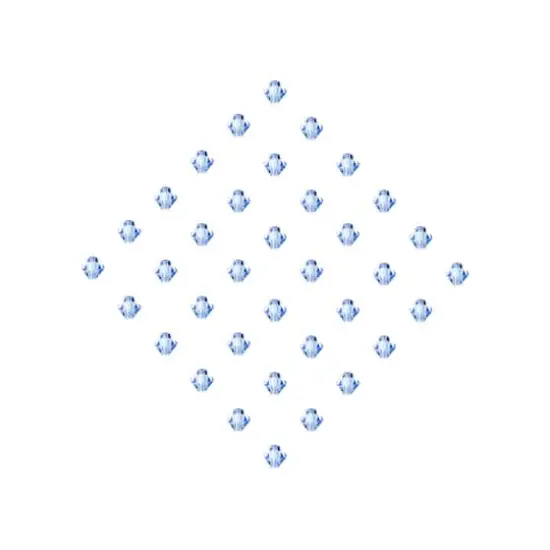 John Bead Preciosa 6mm Czech Crystal Rondelle Beads, 36ct. Light Sapphire {4}