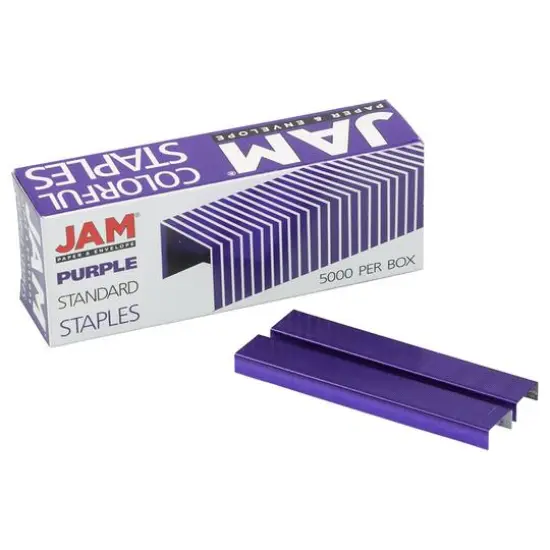 JAM Paper Standard Size Staples, 5,000ct. Purple {5}