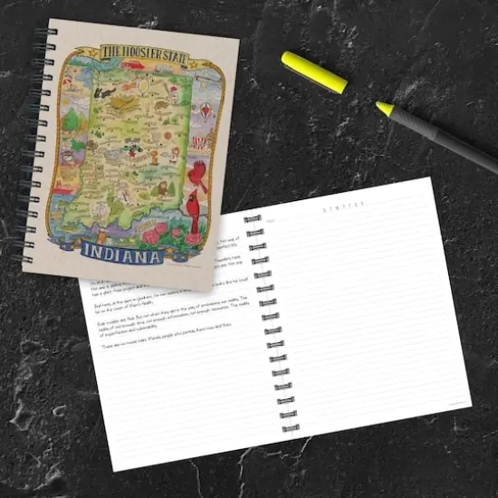 TF Publishing Indiana State Map Journal {4}