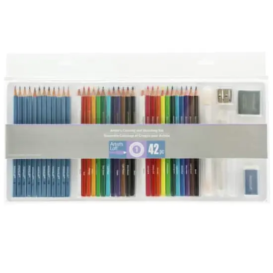 42 Piece Artist's Coloring & Sketching Set by Artist's Loft&trade; {1}