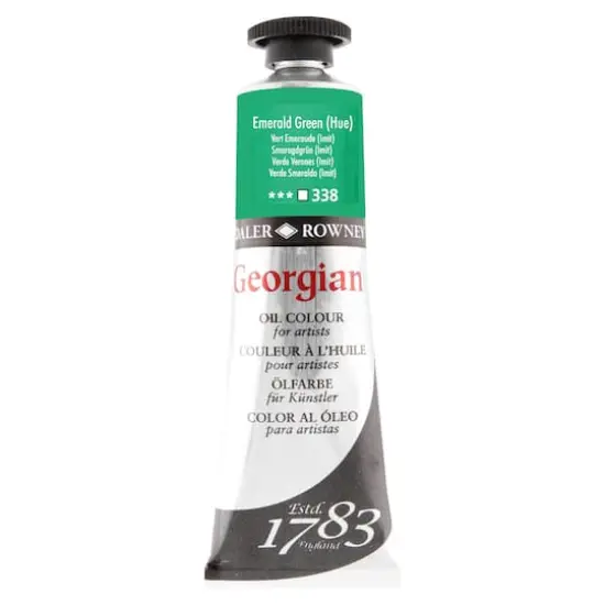 Daler-Rowney&reg; Georgian Oil Colour, 38mL 338 Emerald Green Hue {1}