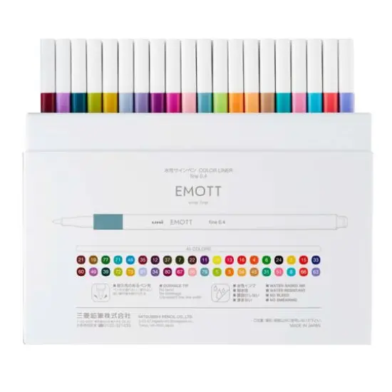 EMOTT Ever Fine Fineliner Pen Set No.1 {5}