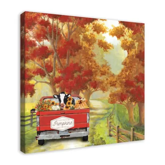 Harvest Cow Ride Canvas Wall Art {5}