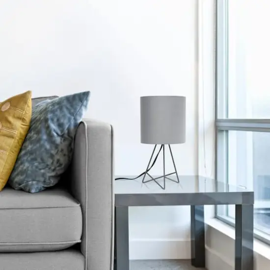 Simple Designs Gray Down to the Wire Table Lamp {4}