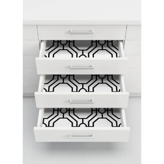 InHome Crawford Black & White Peel & Stick Wallpaper {7}