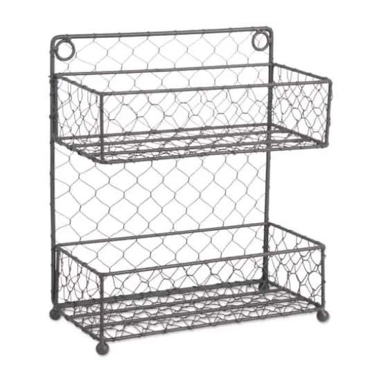 DII&reg; 11" Wide 2 Row Chicken Wire Spice Rack {1}