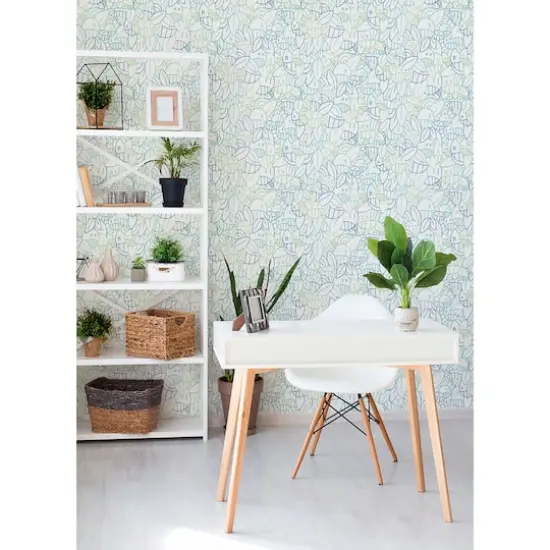 Arm of Casso Cool Floral Sequence Peel & Stick Wallpaper {3}