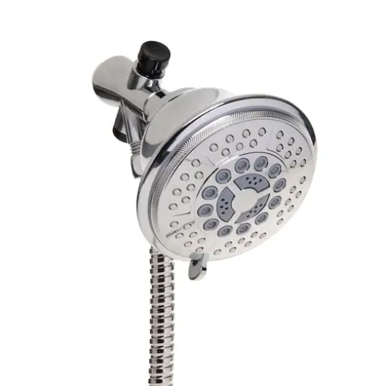 Bath Bliss Chrome 5 Function Luxury Dual Shower Head {5}