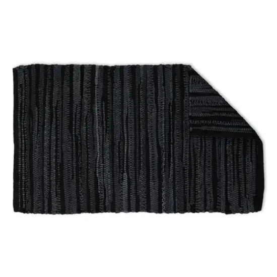DII&reg; Multi Black Rag Rug {4}