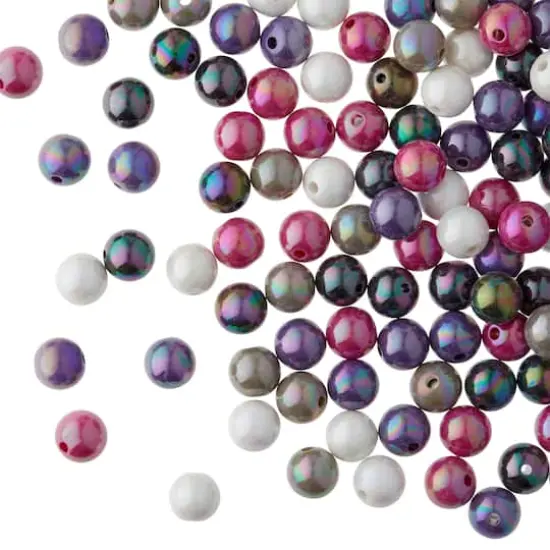 Mixed Pink & Gray Craft Beads By Bead Landing&trade; {1}