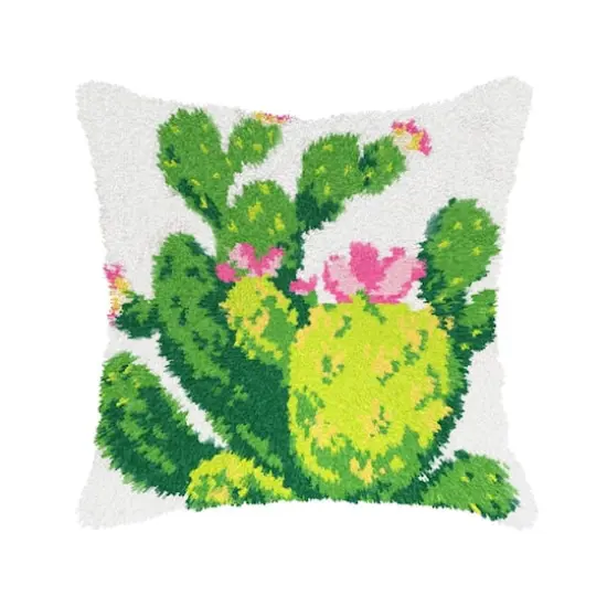 Orchidea Latch Hook Cushion Kit Cactus {1}