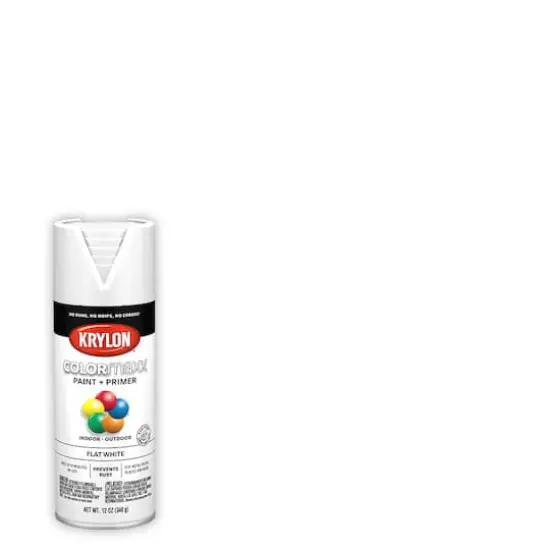Krylon&reg; COLORmaxx&trade; Paint & Primer, Flat White {4}