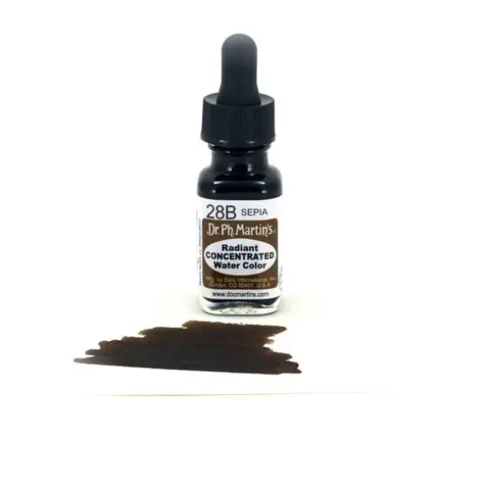 Dr. Ph. Martin's® Radiant Concentrated Watercolor, 0.5oz. 28B Sepia {4}